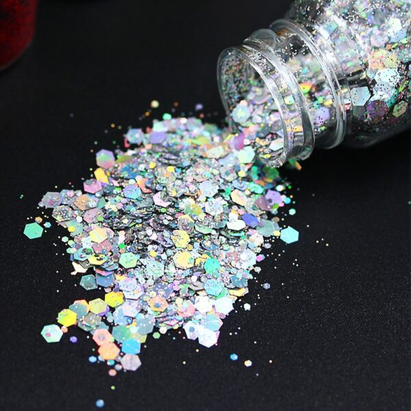 O1CN01FSBnjH1wKs4Dv3WkA_2215396066290-0-cib Wholesale Mixed Sequins Laser Colorful Glitter Powder Nail Art Crystal Drip Glue Flow Hemp Filler Gold Powder