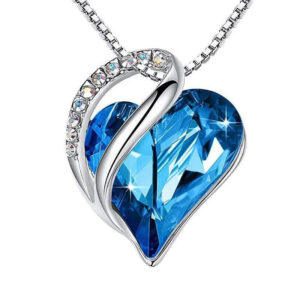 Sea Blue-Diamond Heart of the Sea-Necklace