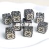 Wholesale Valentine's Day Black Square Acrylic Sugar Beads