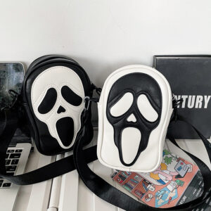 Wholesale PU Ghost Skull Messenger Shoulder Bag