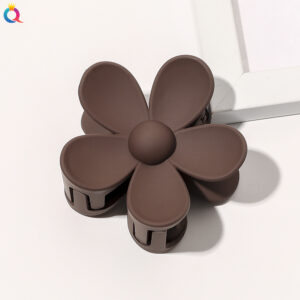Frosted Big Flower Hairpin-Deep Cafe / Factory direct sales
