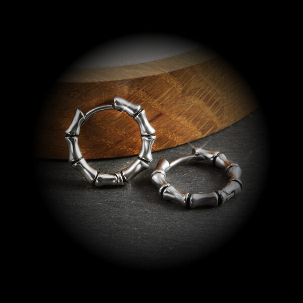 Wholesale Metallic Bamboo Stainless Steel Earrings