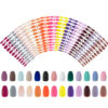 Wholesale Matte Full Sticker Solid Color Plastic Nail Stickers