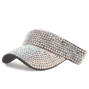 Black Cap White AB Diamond / Adjustable