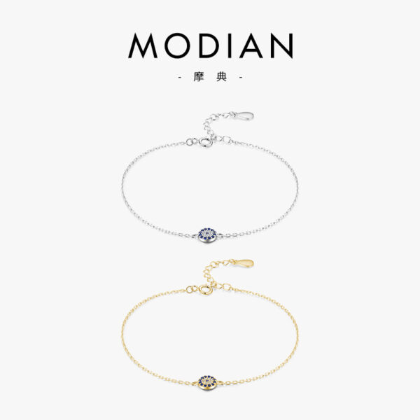 Wholesale S925 Sterling Silver Devil Eyes Micro Setting Bracelet OLY-BT-MoD006