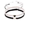 Wholesale Valentine's Day Adjustable Heart Braided Color Rope Bracelet