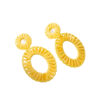 Wholesale Colorful Raffia Alloy Earrings