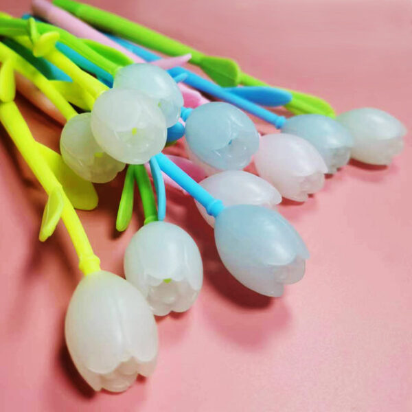 Wholesale Plastic Color Changing Flower Gel Pen