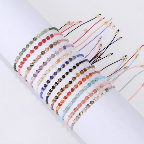 Wholesale 2MM Rice Beads Handwoven Beaded Bracelet