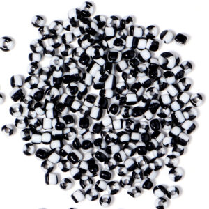 Black and White mix / 4mm (130 pieces/pack)