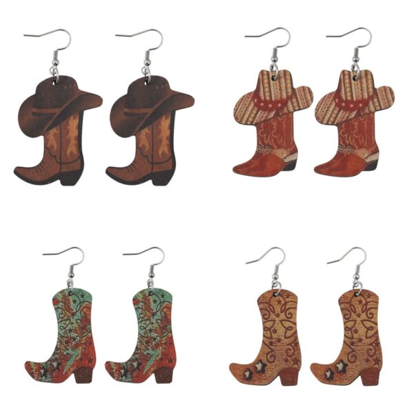 O1CN01FaH7sT1ZzPyvNFYka_2214986983265-0-cib Wholesale Western Cowboy Boots Hat Wooden Earrings