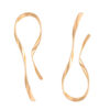 Wholesale Exaggerated Asymmetrical Linear Alloy Earrings
