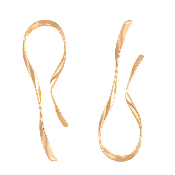 Wholesale Exaggerated Asymmetrical Linear Alloy Earrings