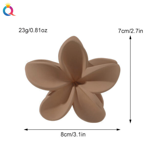 Wholesale Solid Color Frangipani Grab Clips