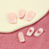 Wholesale Mid-length Valentine's Day White Edge Love Glitter Nail Art Glue