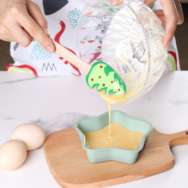 Wholesale Christmas Epoxy Cream Spatula Beech Baking