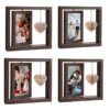 O1CN01Ff95sZ1qSIsk4WVy5_2216828805494-0-cib-1 Wholesale Mother's Day Double Sided Rotating Photo Frame 6-inch Wooden Frame Set
