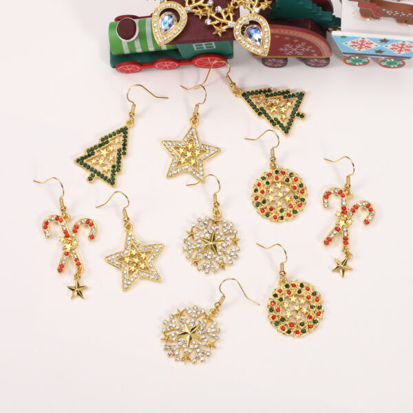 O1CN01Fh8VYS28yVnVtSNiU_1850018001-0-cib Wholesale Christmas Snowflake Cane Antler Earrings