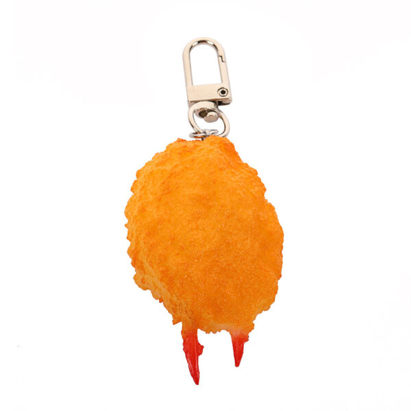 Wholesale PVC Imitation Gold Crab Claw Keychain