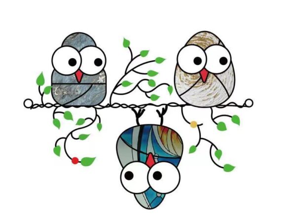 O1CN01FhoDXF2Gai2yr1VuJ_2210379649032-0-cib Wholesale Owl Color Pendant Garden Decoration