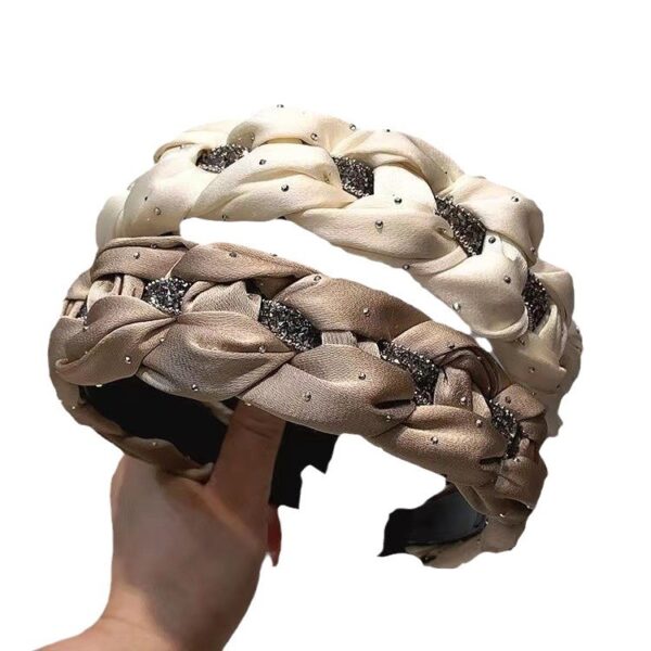 Wholesale Handmade Woven Rhinestone Crystal Headband