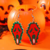 Wholesale 2023 Halloween Irregular Creative Multicolor Horror Acrylic Earrings