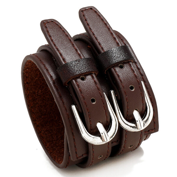 Wholesale Wirepunk Men's Leather Bracelet