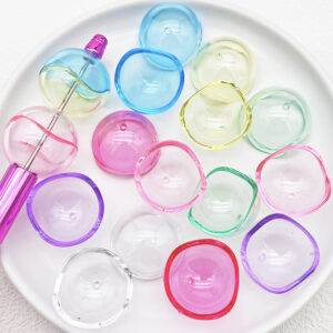 O1CN01FjhJiL1fODdaNovHK__2214019133996-0-cib Wholesale Transparent Spherical Shell Hemispherical Shaped Round Ball Straight Hole Beads