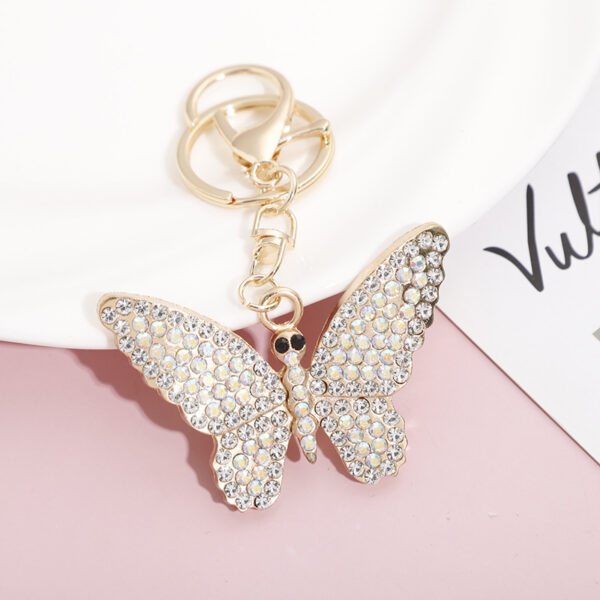 O1CN01Fk6K0k1HVV1Rpgi0c_2215457310763-0-cib Wholesale Zinc Alloy Full Diamond Crystal Butterfly Keychain