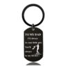 Wholesale Black Engraved Metal Keychains