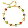 Wholesale Heart Glass Beads Bracelet