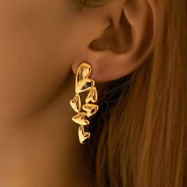 O1CN01FkkIuZ1EhSZVKSUez_2210915660383-0-cib Wholesale Heart Irregular Copper Plated 18K Real Gold Earrings