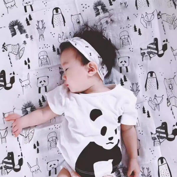 Wholesale Wrapping Yarn Bamboo Fiber Baby Swaddling Towel Throw Blanket Bath Towel