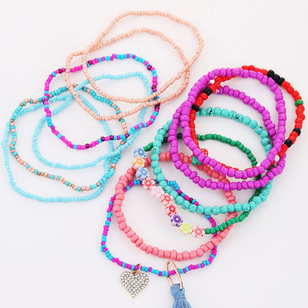 O1CN01FmFEKV24GlUPFLy0Z_3880997364-0-cib Wholesale Folded Wind Strawberry Bracelet Hand-woven Rice Bead Fringe Elastic Bracelet