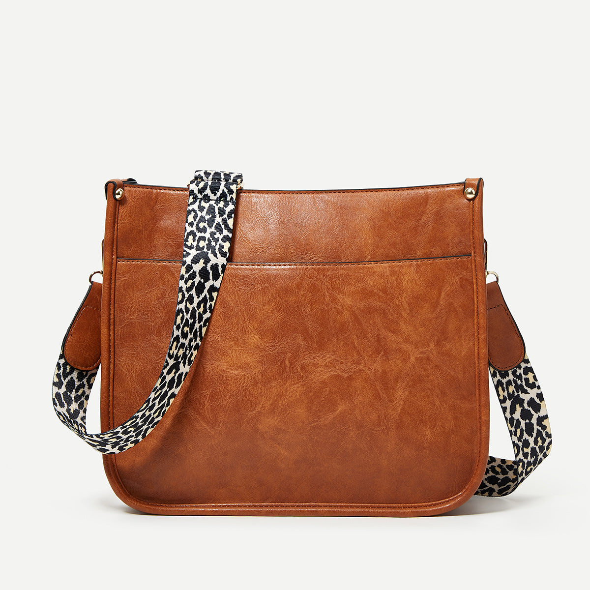 Wholesale PU Crossbody Leopard Pattern One Shoulder High Capacity Tote Bag