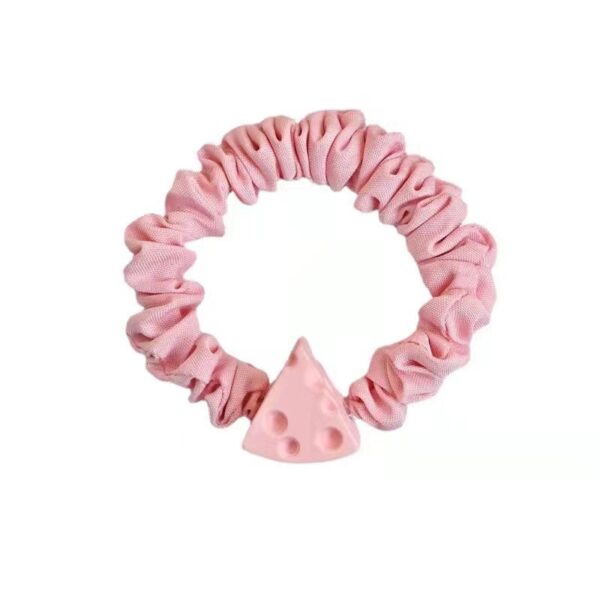 Wholesale Cheese Cheese Bow Fabric Intestine Hair Tie