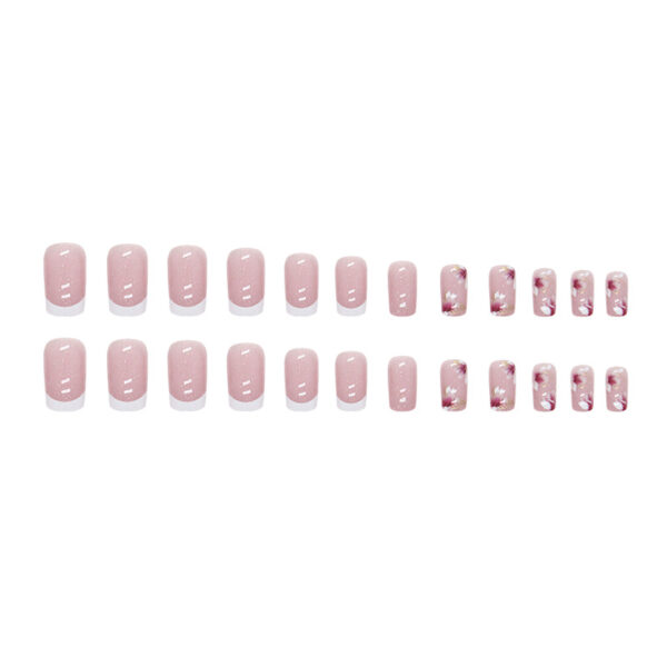 Wholesale Glitter Medium Length Floral Nail Stickers