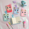 O1CN01Fnz5Ni1UOiBtc5WaU_3472682508-0-cib Wholesale Cartoon Unicorn Bear Big Eyes Plush Pendant Mini Notebook