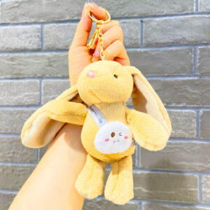 Plush satchel long-eared rabbit - khaki