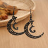 Wholesale Hollow Star Moon Alloy Earrings