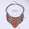 Wholesale Thick and Colorful Necklace Tribal Beaded Alloy Necklace