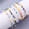 Wholesale Rice Beads Colorful Daisy Small Flowers Resin Bracelet