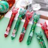 Wholesale Plastic Cartoon Sequin Fawn Old Man Christmas Ten-Color Ballpoint Pen