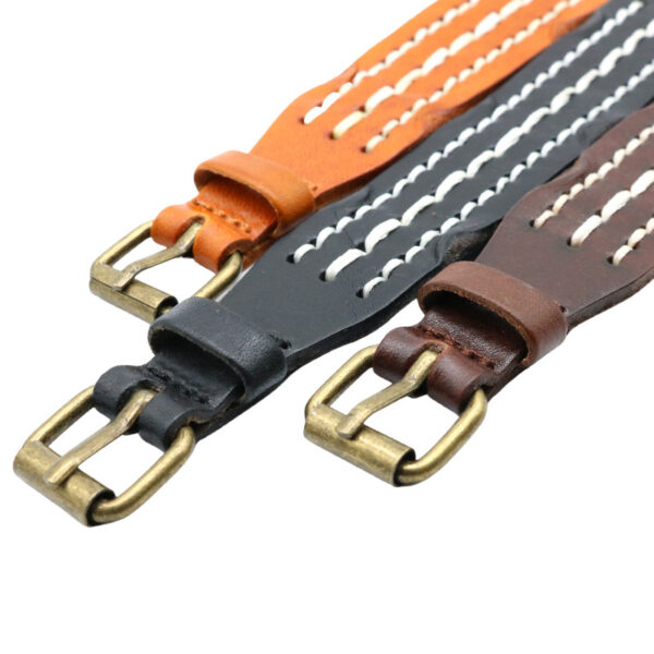 O1CN01Fr3oaL29v8IWHQ2dE_2201202028129-0-cib Wholesale Adjustable Wide Edition Men's Leather Belt Bracelet