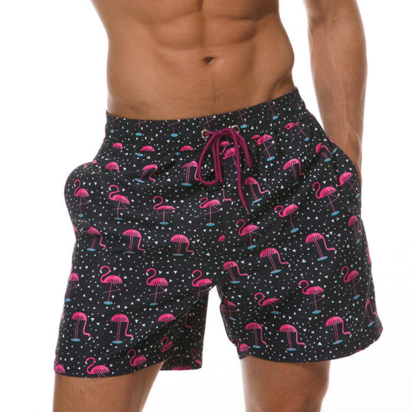 Wholesale 3D Printing Flamingo Fruit Series Polyester Swimwear Shorts