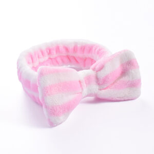 16#Pink stripes (bow headband)