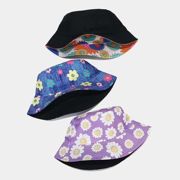 O1CN01FsfFef2AbGs1iIGIo_2496528221-0-cib Wholesale Flower Pattern Sun Protection Double-sided Bucket Hat