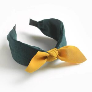 Green yellow bow