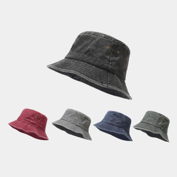 Wholesale Cotton Washed Distressed Bucket Hat