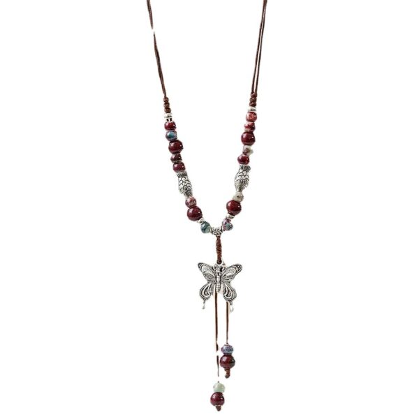 O1CN01FtY1Sk1Bs2mfeNpbN_0-0-cib Wholesale Jewelry Butterfly Long Ceramic Beads Necklace